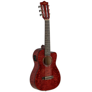 Guitarlele Lanikai LKUQM-RDCEG Quilted Maple Rojo