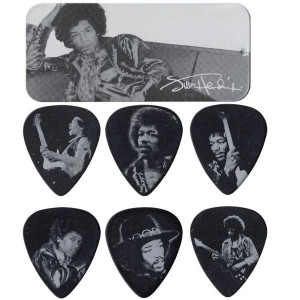 Lata 12 Púas Dunlop JHPT-05H Jimi Hendrix Silver Portrait 1