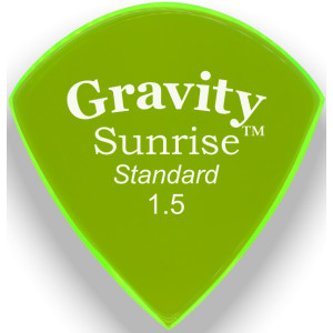 Púa Gravity Sunrise Standard 1.5mm Pulida Verde GSUS15P