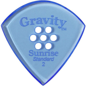 Púa Gravity Sunrise Standard 2.0mm Pulida Multi-Hole Azul GSUS2PM