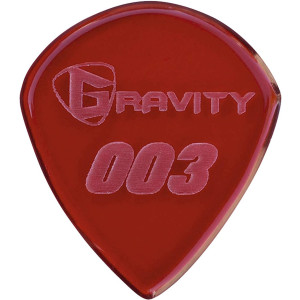Púa Gravity 003 Jazz3 1.5mm Pulida Roja G003P