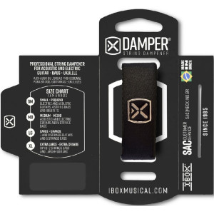 Amortiguador de Cuerdas Ibox Damper Large Negro DTLG20