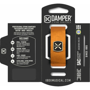 Amortiguador de Cuerdas Ibox Damper Medium Piel Metálica Naranja DMMD03