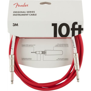 Cable Jack Fender 0510-010 Original Series Rojo 3 metros