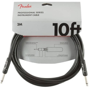 Cable Jack Fender 0820-024 Professional Series Negro 3m