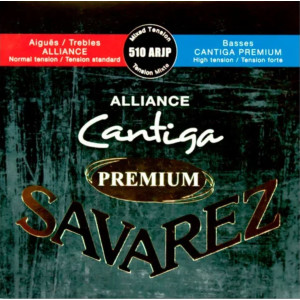 Juego Savarez Alliance Cantiga Premium Roja/Azul Clasica 510-ARJP