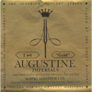 Juego Cuerdas Guitarra Clásica Augustine Imperial Oro