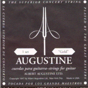 Juego Cuerdas Guitarra Clásica Augustine Negra