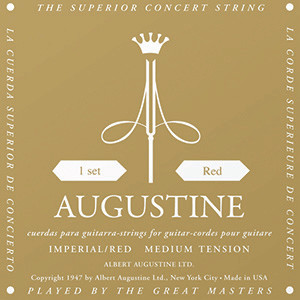 Juego Cuerdas Guitarra Clásica Augustine Imperial Roja