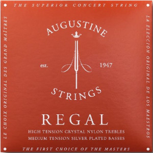 Juego Cuerdas Guitarra Clásica Augustine Regals Roja