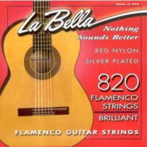 Juego Cuerdas La Bella Roja Flamenca 820