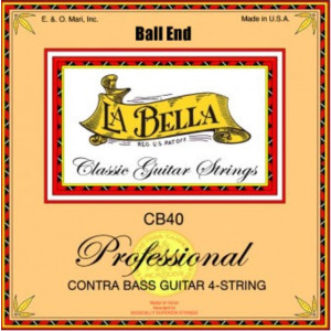 Juego Guitarra Contrabajo 4 Cuerdas La Bella CB40-BE