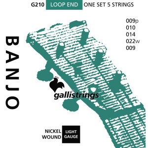 Juego Banjo 5 Cuerdas Galli G-210