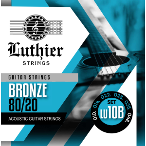 Juego Cuerdas Guitarra Acústica Luthier LU-10B Bronze 80/20 010/048
