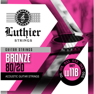 Juego Cuerdas Guitarra Acústica Luthier LU-11B Bronze 80/20 011/052