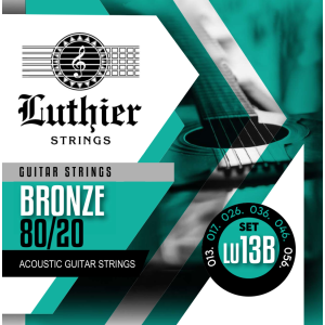 Juego Cuerdas Guitarra Acústica Luthier LU-13B Bronze 80/20 013/056