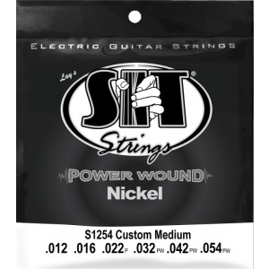Juego Cuerdas Guitarra Eléctrica SIT Powerwound S1254 012-054
