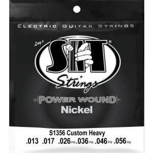 Juego Cuerdas Guitarra Eléctrica SIT Powerwound S1356 013-056