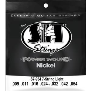 Juego 7 Cuerdas Guitarra Eléctrica SIT Powerwound S7954 009-054