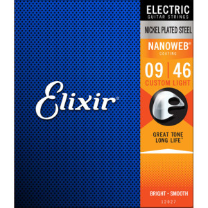 Juego Cuerdas Guitarra Eléctrica Elixir Nanoweb 12027 (009-046)