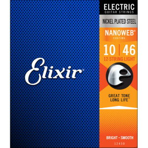 Juego 12 Cuerdas Guitarra Eléctrica Elixir 12450 (10-46)