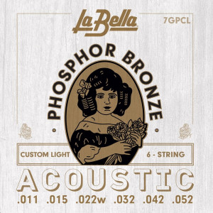 Juego La Bella Acústica Phosphor Bronze 7-GPCL (011-052)
