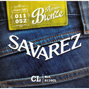 Juego Cuerdas Guitarra Acústica Savarez A130CL Bronze 011-052