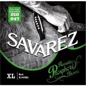 Juego Cuerdas Guitarra Acústica Savarez A140XL Phosphore Bronze 010-04