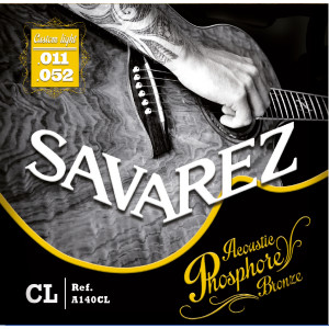 Juego Cuerdas Guitarra Acústica Savarez A140CL Phosphore Bronze 011-02