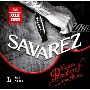Juego Cuerdas Guitarra Acústica Savarez A140L Phosphore Bronze 012-053