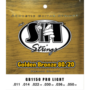 Juego Cuerdas Guitarra Acústica SIT Golden Bronze GB1150 011-050