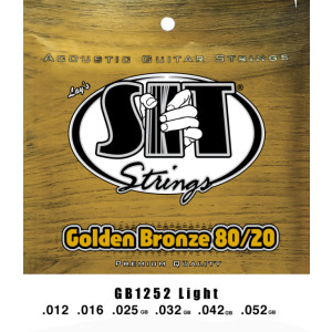 Juego Cuerdas Guitarra Acústica SIT Golden Bronze GB1252 012-052