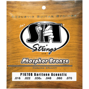 Juego Cuerdas Guitarra Acústica SIT Phosphor Bronze P1670B 016-070