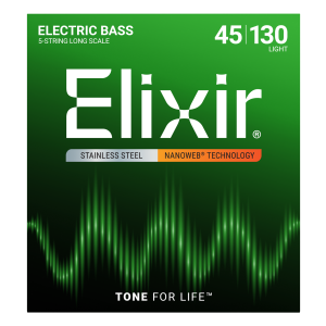 Juego 5 Cuerdas Bajo Elixir 14202 (45-130)