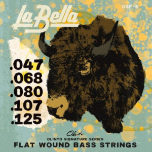 Juego Bajo 5 Cuerdas La Bella Olinto Signature Flats OSF-5 047-125