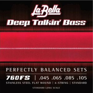 Juego La Bella Bajo Deep Talkin´ Bass Flatwound 760-FS (045-105)