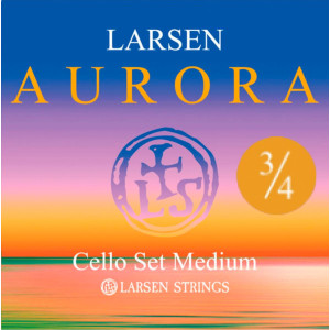 Juego Cuerdas Cello Larsen Aurora 3/4