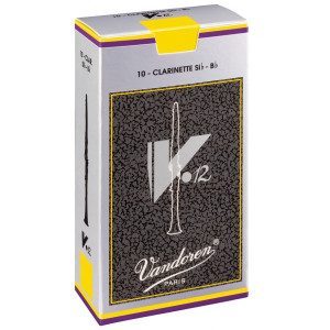 Caja 10 Cañas Clarinete Vandoren V-12 2½ caja gris