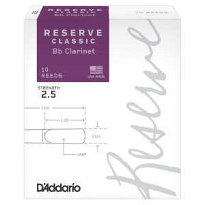 Caja 10 Cañas Clarinete Classic Rico Reserve 2½