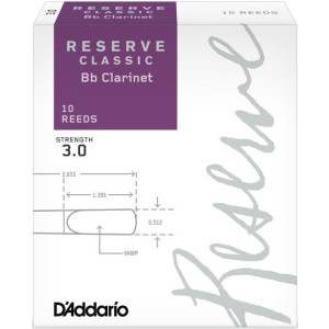 Caja 10 Cañas Clarinete Classic Rico Reserve 3