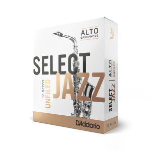 Caja 10 Cañas Saxo Alto Select Jazz by D'Addario 2 Suave UnFiled