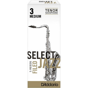 Caja 5 Cañas Saxo Tenor Rico Select Jazz 3 Media Filed