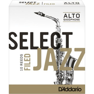Caja 10 Cañas Saxo Alto Rico Select Jazz 3 Dura Filed