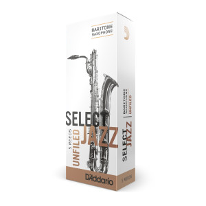 Caja 5 Cañas Saxo Barítono Select Jazz by D'Addario 2 Suave UnFiled