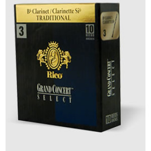 Caja 10 Cañas Clarinete Rico Gran Concert Select Traditional 2