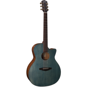 Guitarra Acústica Veelah V2-GACE Azul Denim Cutaway Electrificada