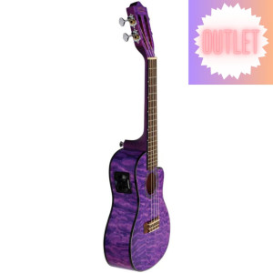 Ukelele Concert Lanikai QM-PUCEC Quilted Maple Electrificado Purple